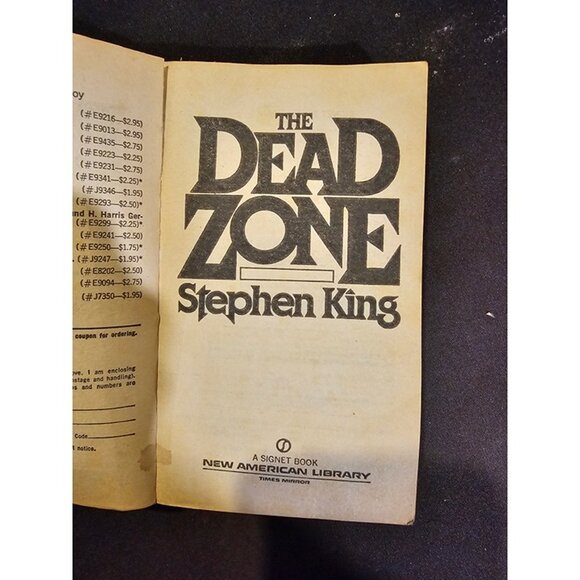 Vintage Stephen King The Dead Zone Paperback Book 1980 First Printing Classic - Picture 2 of 7